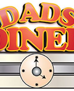 Dads diner sign headder