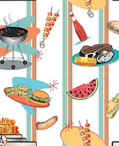 BBQ-food pattern Repeat