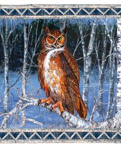 Birch Background-Owl-Frame
