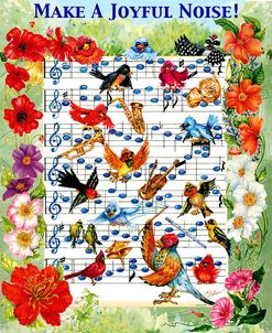 Bird Music Floral