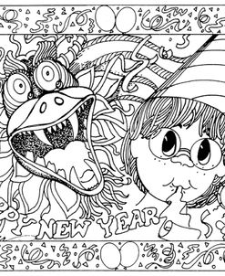 Color Me Card-Newyears