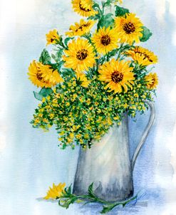 Sunflowers Watercolor Sketch