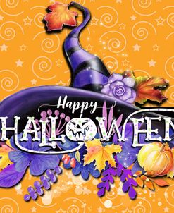 Happy Halloween Sign – Witch Hat