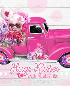 Hugs Kisses Valentine Wishes Inc. Truck