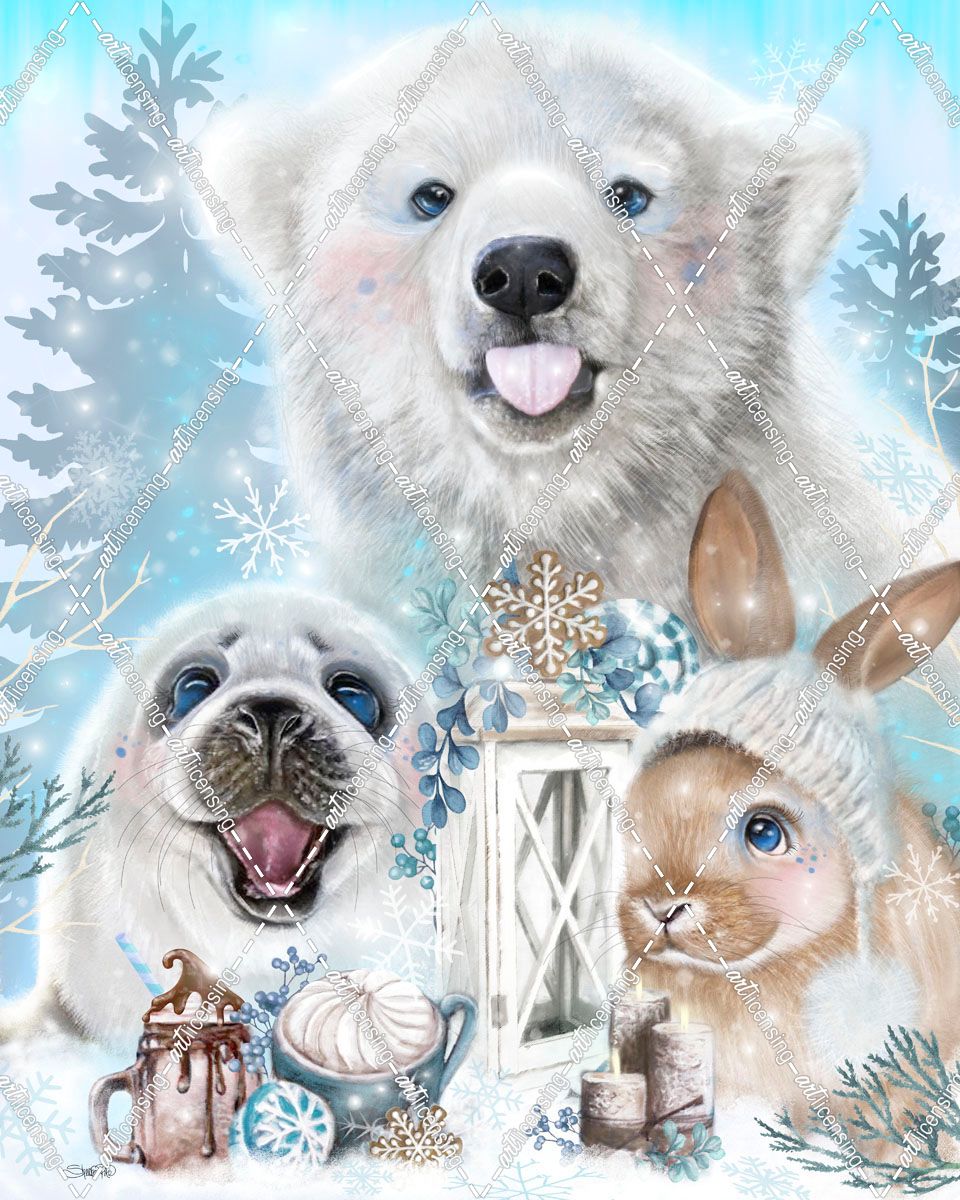 Snowflake Kisses Polar Bear and Friends