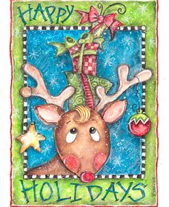 Happy Holidays Reindeer