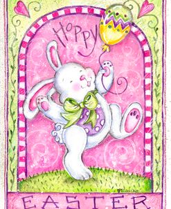 Easter Bunny with Balloon