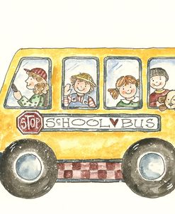 School Bus With Balloon