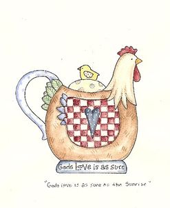 Chicken Creamer With Lid