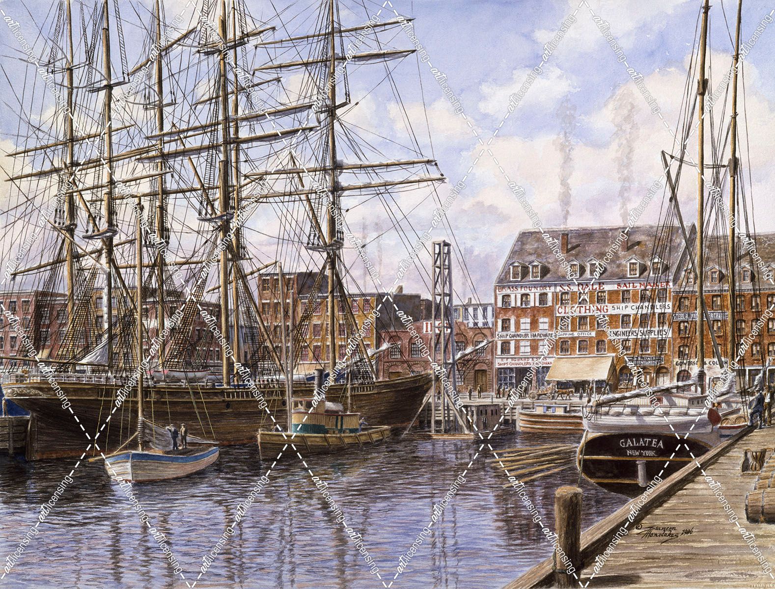 N. Y. C. , Pier 28 Ca. 1876