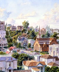 Los Angeles, Bunker Hill From Congretional Church Ca. 1898