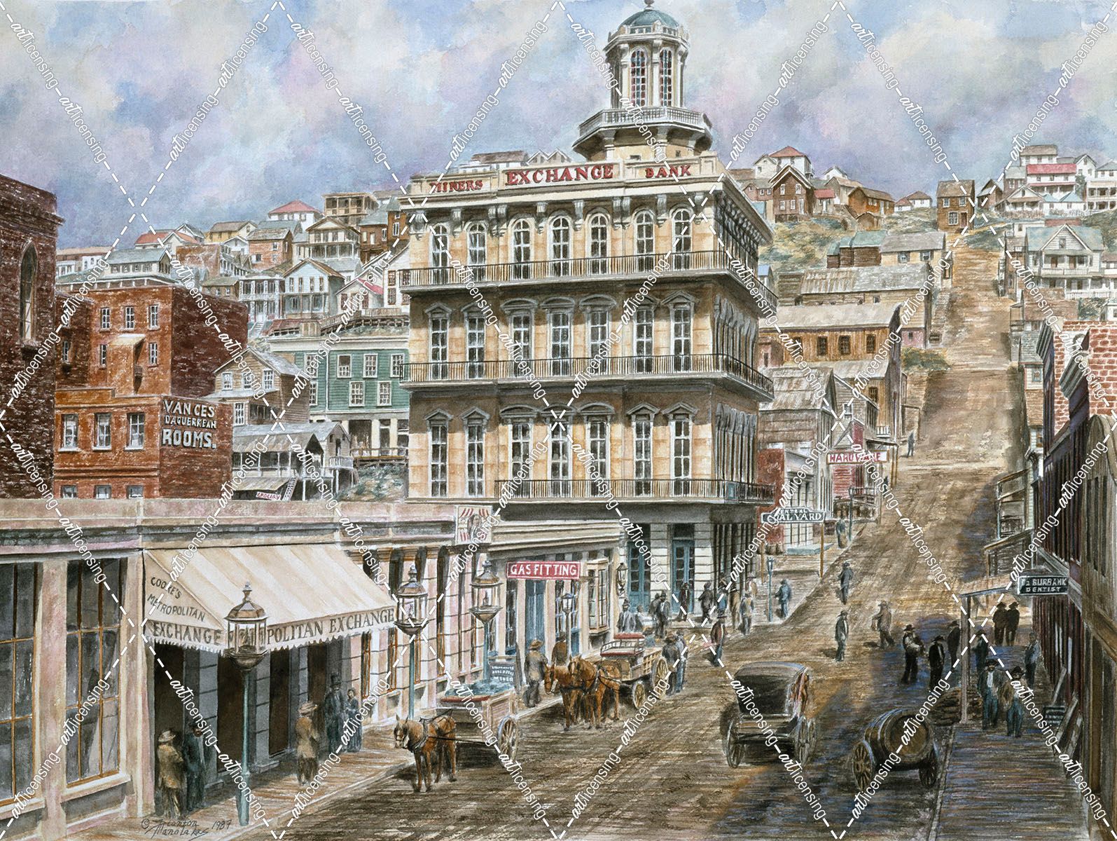 San Francisco, Knob Hill 1854