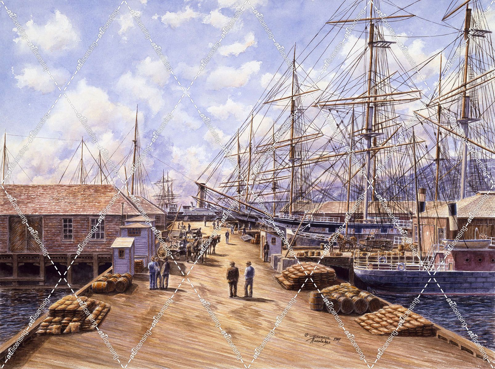Wellington Wharf, Well. N.2, Ca 1898