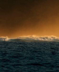 Sunset Crashing Waves