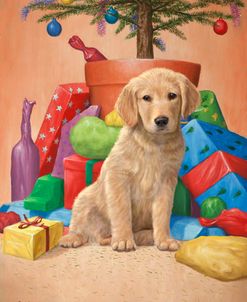 Puppy, Presents and Tree