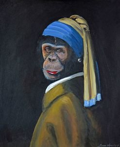 Monkey with Pearl Earring
