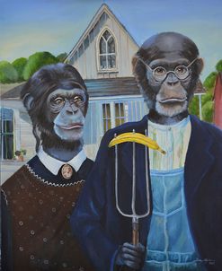 Monkey American Gothic