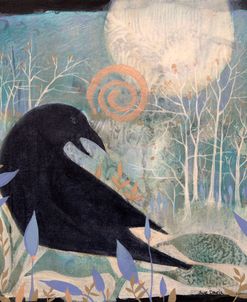 Crow and Moon