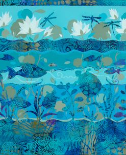 Waterlilies And Dragonflies