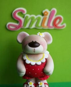 Bear Red Bathingsuit Smile