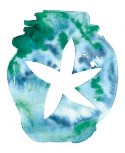 Watercolor Starfish
