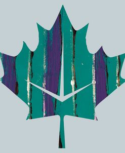 Teal Maple Leaf