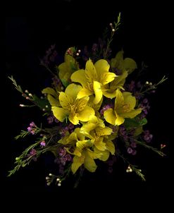 Yellow Alstromeria & Waxflower
