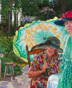 Two Ladies In A Garden