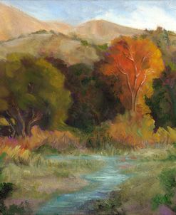 Oil Orange tree and Stream