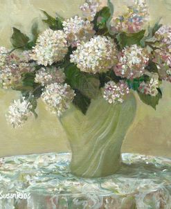 Vase Of Hydrangeas