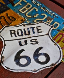 Route 66 License Plates