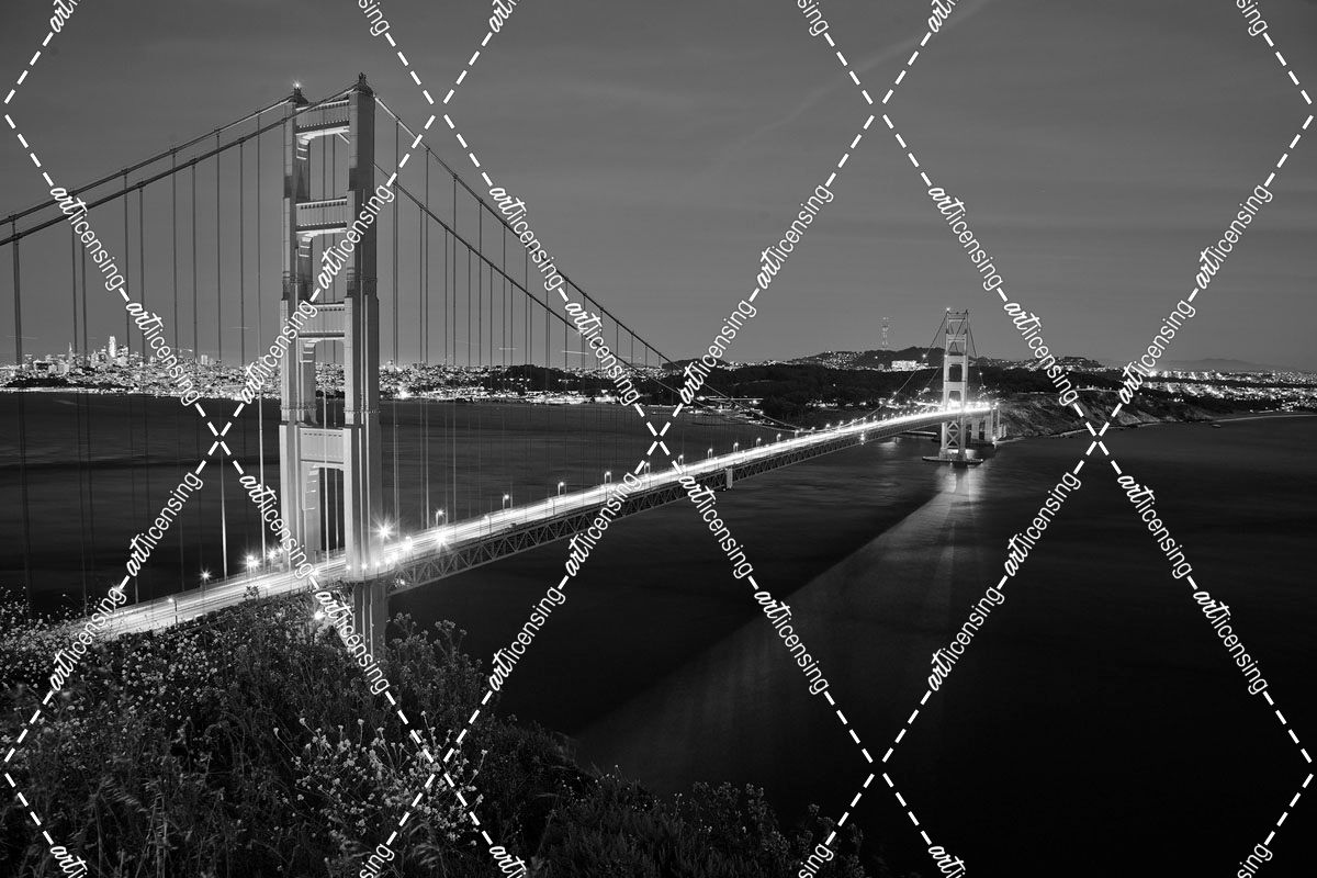 Blk And Wht Golden Gate