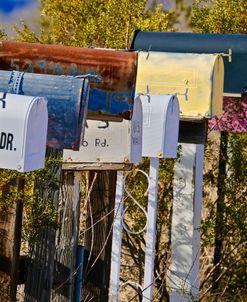 Colorful Route66 Mailboxes