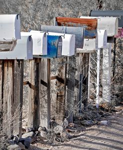 Blue Route66 Mailboxes