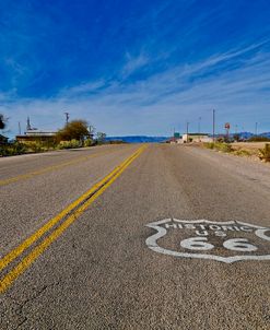 Route66 Road with Clouds