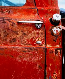 Vintage Red Car Door1