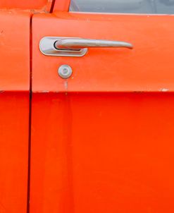 Vintage Red Car Door2