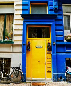 Yellow Door with Bikes