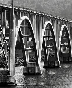 Oregon Bridge in Black and White