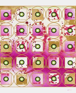 Pink and Gold Bullseye II