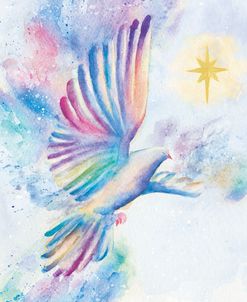 Rainbow Watercolour Dove