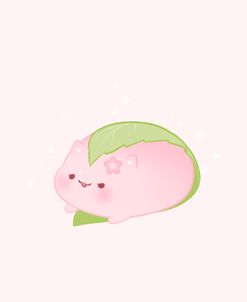 Japanese Food Sakura Mochi Cat