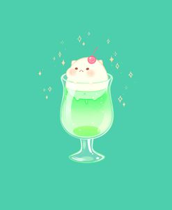 Japanese Food Melon Soda Float