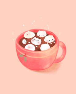 Christmas Hot Choco Marshmallow Cats