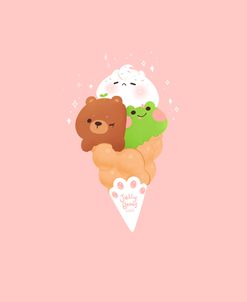 Bubble Waffle Animals Ice Cream