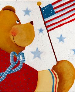 Bear With Flag