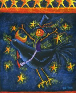 Witch Riding Crow