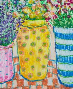 Vases 6 – Pink Yellow Blue