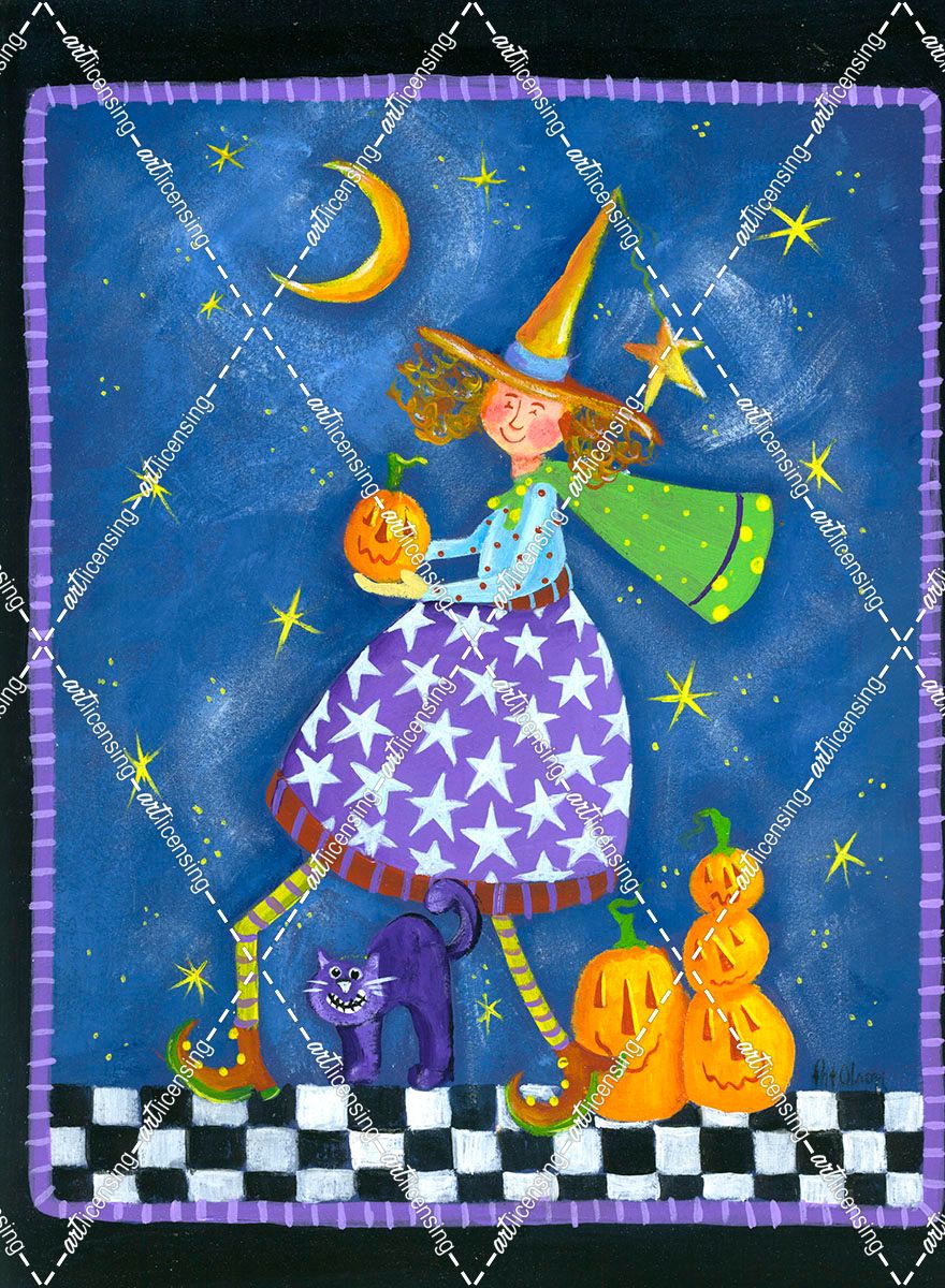 Witch With Purple Skirt