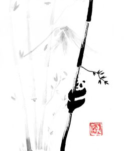 Panda In His Tree 03